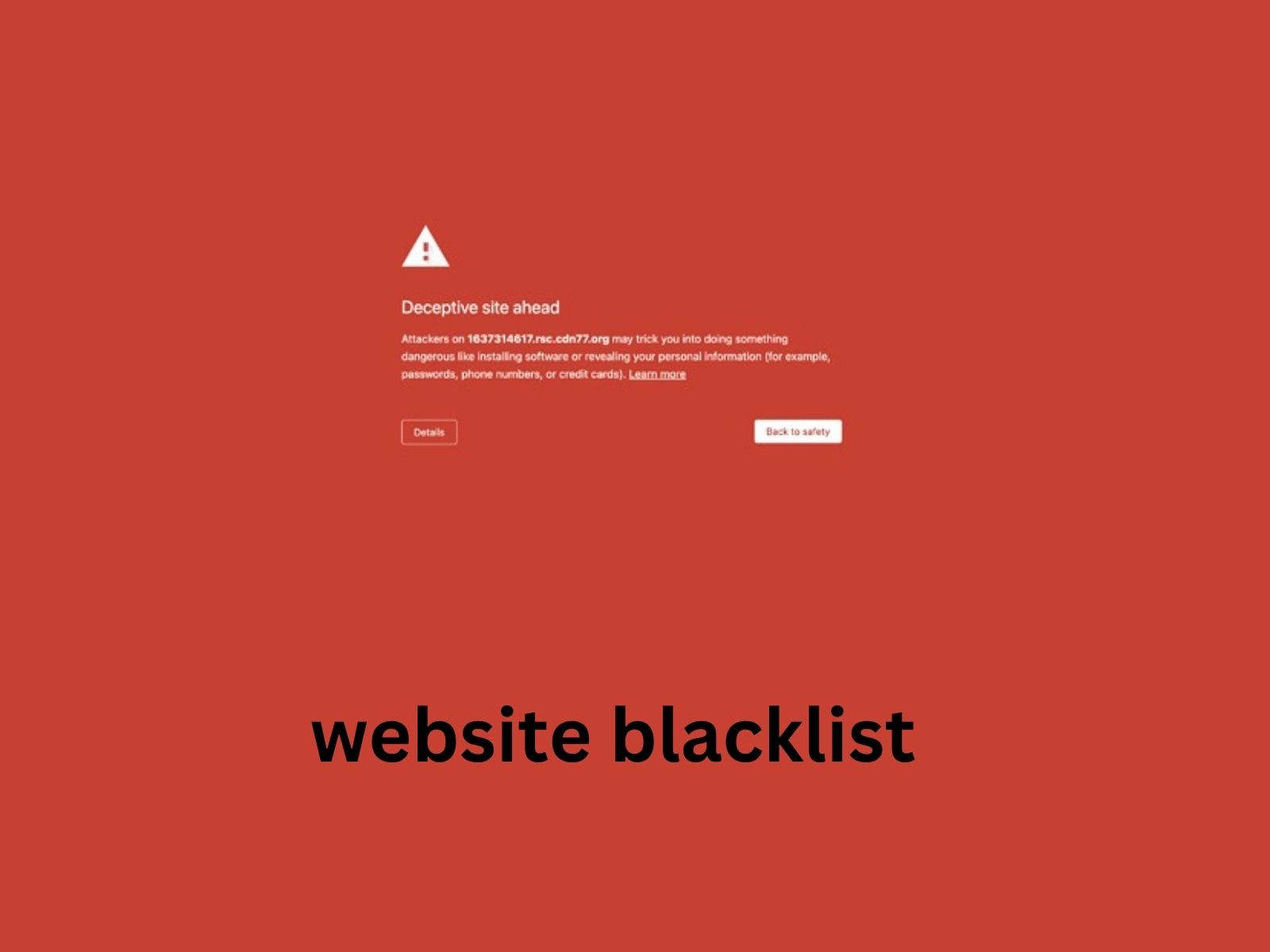 blacklist recover